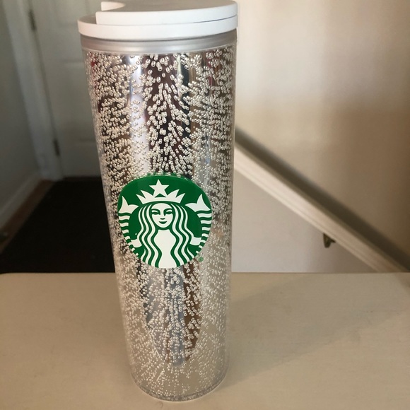 STARBUCKS NEW Winter Holiday White Bubble Tumbler